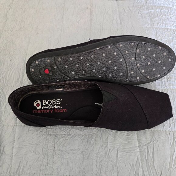 Bobs sz 9 Memory Foam black shoes NWOB - Picture 2 of 5